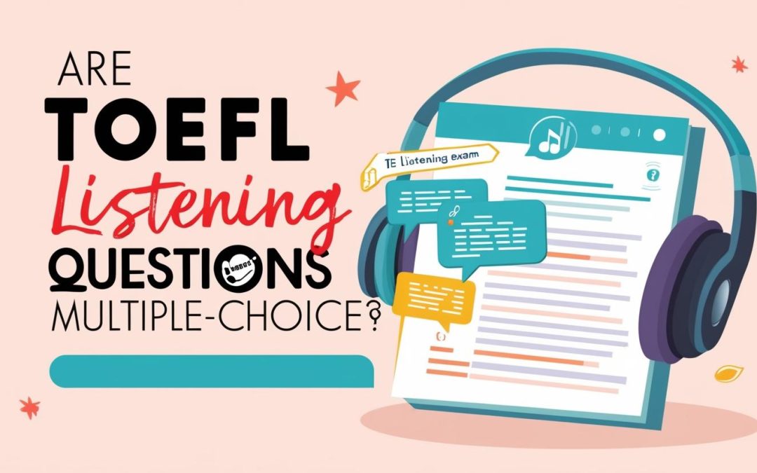 Are TOEFL listening questions multiple-choice?