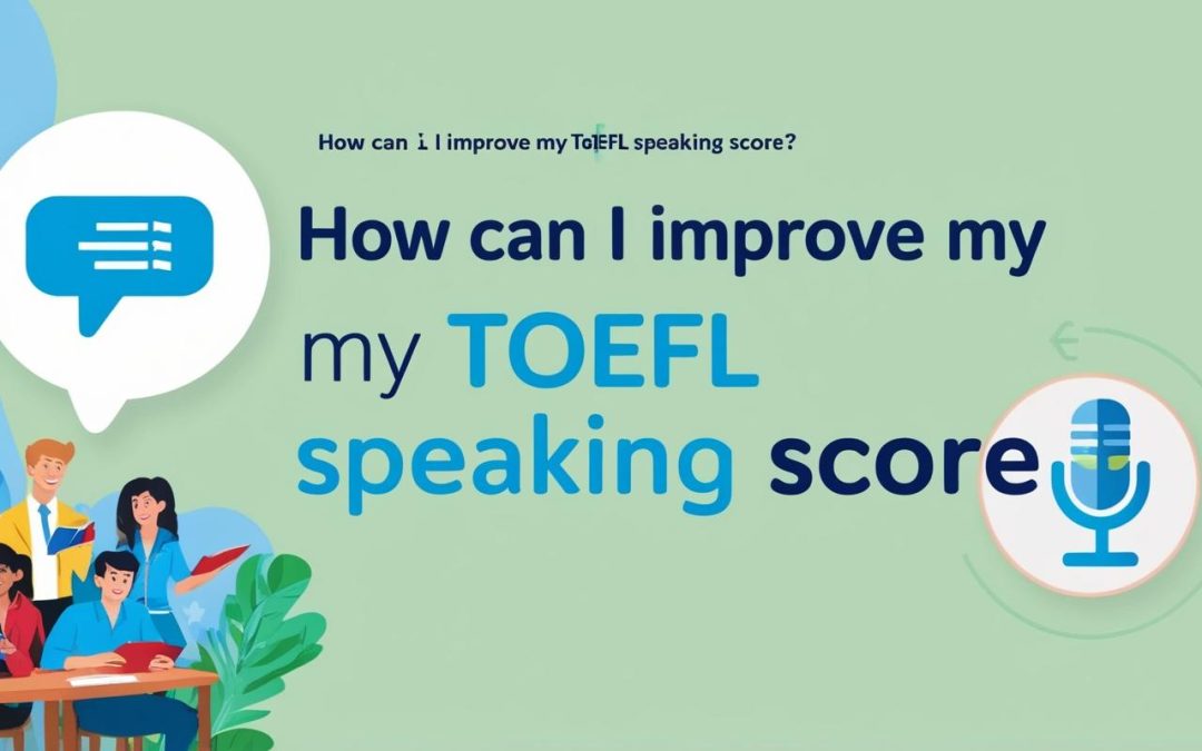 How can I improve my TOEFL speaking score?